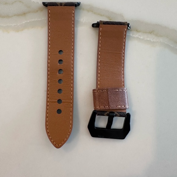 Louis Vuitton Monogram Dark Brown Apple Watch Band - Picture 2 of 2